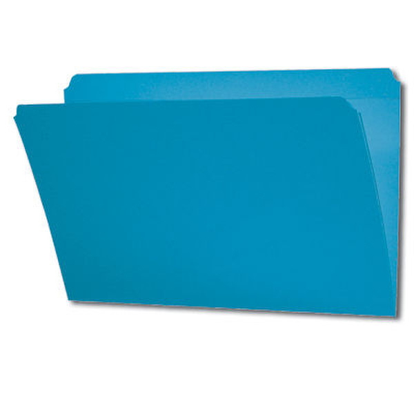 Smead Colored Folders Straight Cut Tab Legal Blue Синий папка