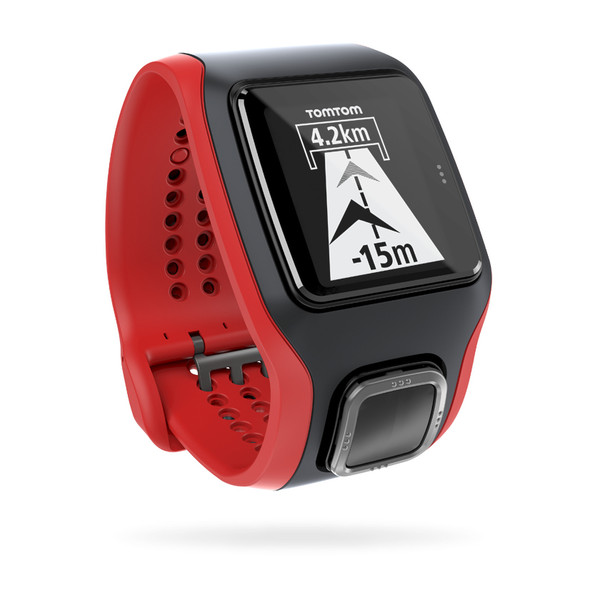 TomTom Runner Cardio Сенсорный экран Bluetooth Черный, Красный спортивный наручный органайзер