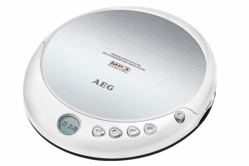 AEG CDP 4226 Portable CD player Silber, Weiß