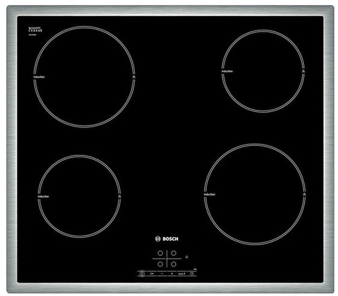 Bosch PIA645B68E built-in Induction Black,Stainless steel hob
