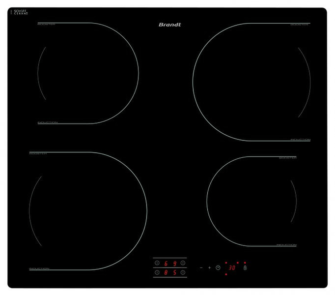 Brandt TI 112 B built-in Induction Black hob
