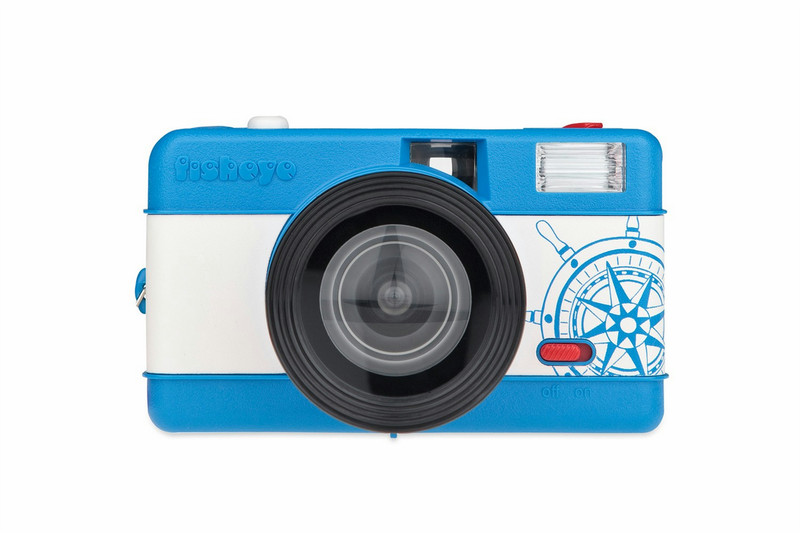 Lomography Fisheye One Compact film camera 35 mm Blau, Weiß