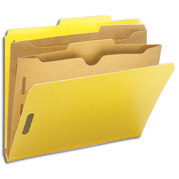 Smead Classification Folders, Pocket Style Divider Yellow Yellow folder