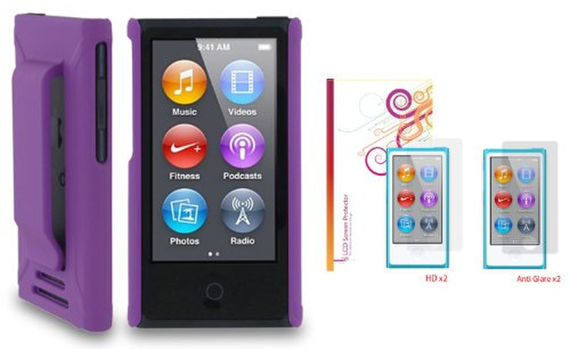 Roocase YM-NANO7-S1-R-PR-SCP Shell case Purple MP3/MP4 player case