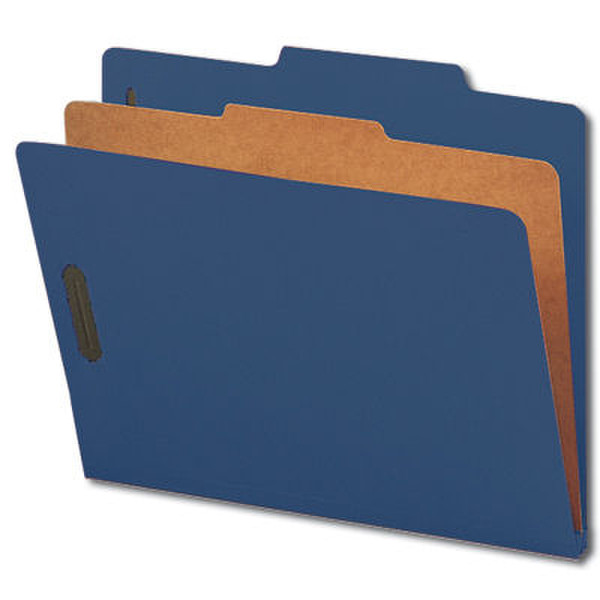 Smead Classification Folders Letter 4-Section Dark Blue (10) Пластик Синий папка