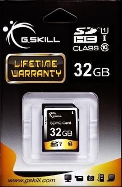 G.Skill FF-SDHC32GN-U1 32GB SDHC UHS-I Class 1 memory card