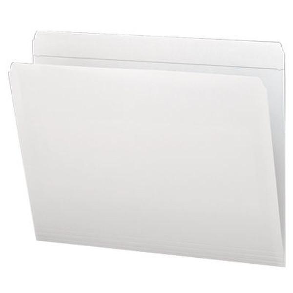 Smead Colored Folders Straight Cut Tab Letter White Белый папка