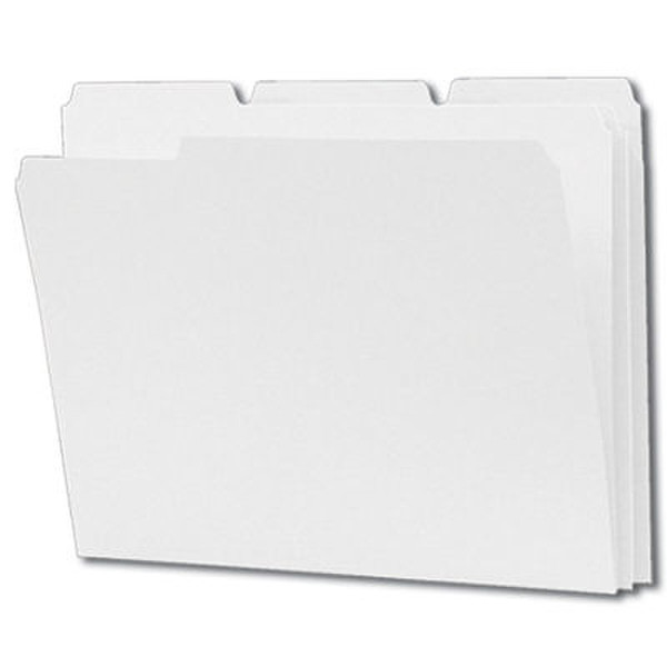 Smead Colored Folders Reinforced Tab Letter White Plastic White folder