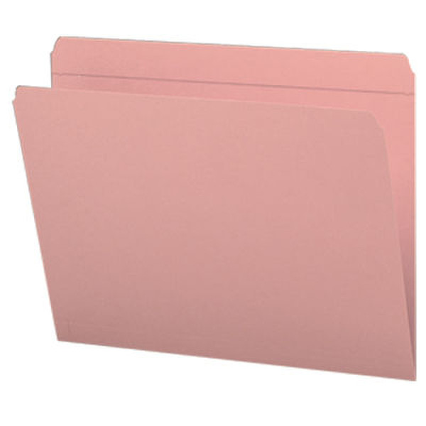 Smead Colored Folders Straight Cut Tab Letter Pink папка