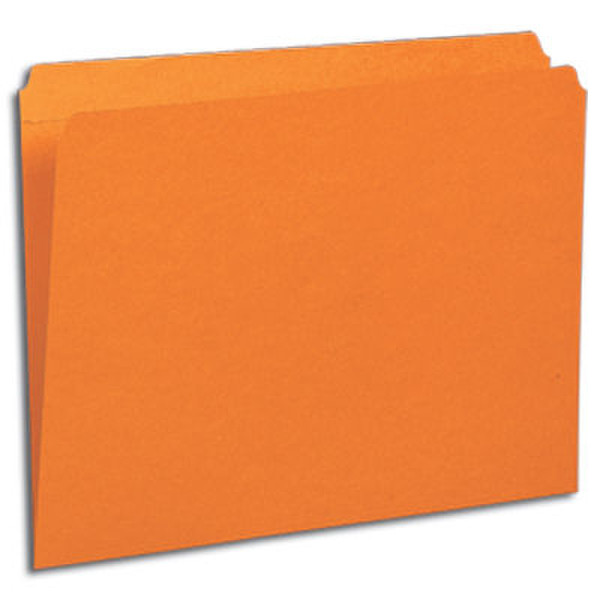 Smead Colored Folders Straight Cut Tab Letter Orange Orange folder