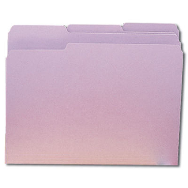 Smead File Folders 1/3 Cut Single-Ply Tab Lavender (100) Plastic folder