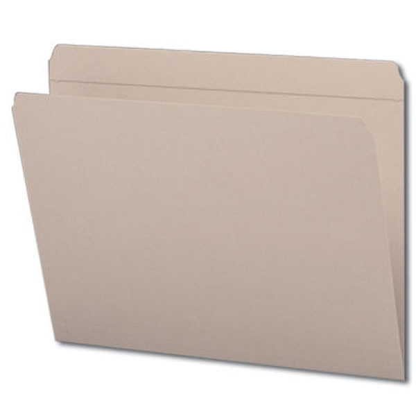 Smead Colored Folders Straight Cut Tab Letter Grey Серый папка