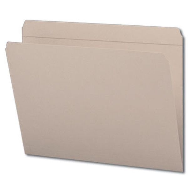 Smead Colored Folders Straight Cut Tab Letter Grey Grau Aktendeckel