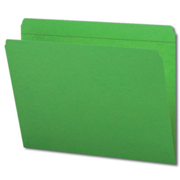 Smead Colored Folders Straight Cut Tab Letter Green Green folder