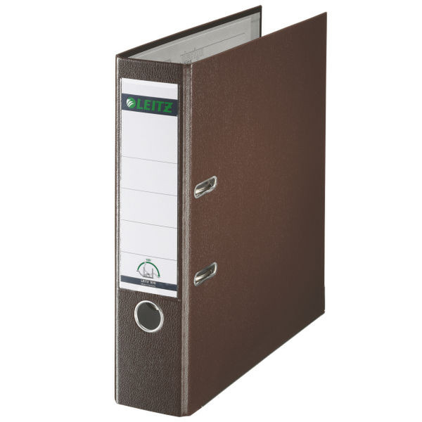 Leitz Plastic Lever Arch File A4 80mm 180° Brown folder