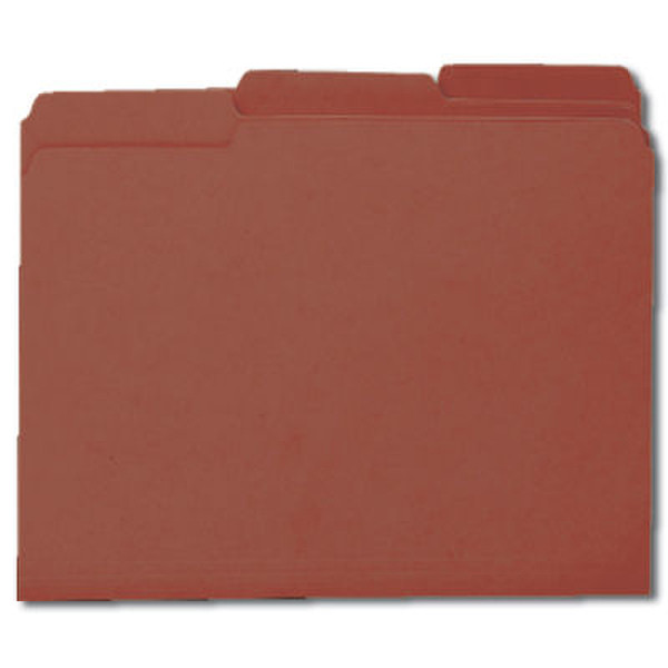 Smead File Folders 1/3 Cut Letter Maroon (100) Пластик папка