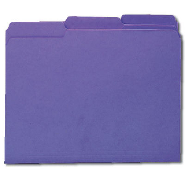 Smead File Folders 1/3 Cut Letter Purple (100) Plastic Violet folder