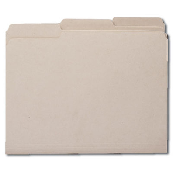Smead File Folders 1/3 Cut Letter Gray (100) Пластик Серый папка