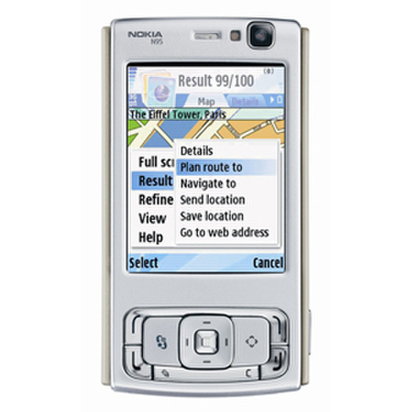 Nokia N95 Cеребряный смартфон