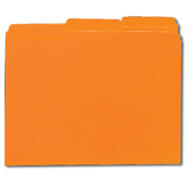 Smead File Folders 1/3 Cut Letter Orange (100) Plastic Orange folder