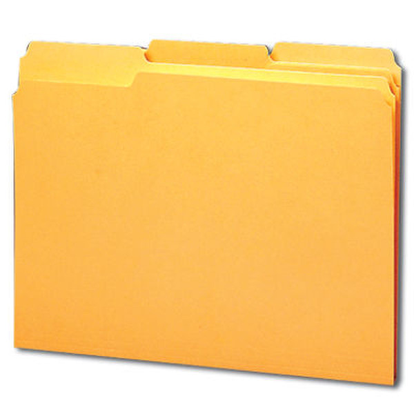 Smead File Folders 1/3 Cut Single-Ply Tab Goldenrod (100) Пластик папка