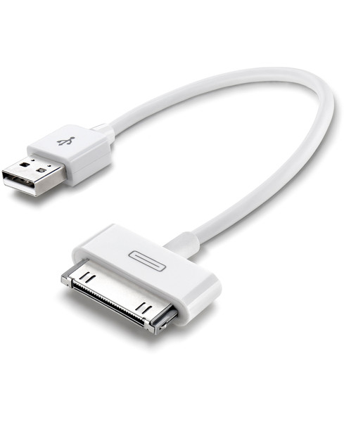 Cellularline 0.15m, USB/30-pin 0.15m USB A 30-pin Weiß USB Kabel