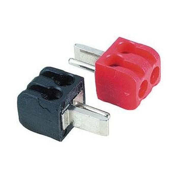 Hama Loudspeaker Red/Black, Screwable, 2 Pcs. Schwarz, Rot Drahtverbinder