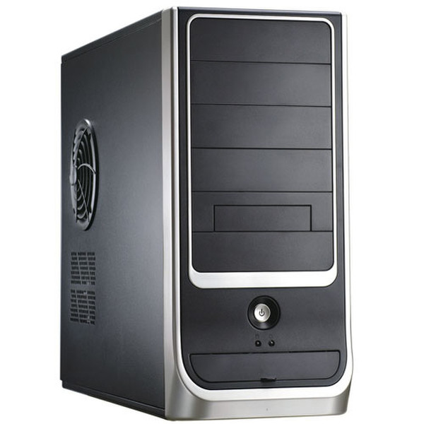 Compucase 6C29 Midi-Tower 450Вт Черный, Cеребряный системный блок