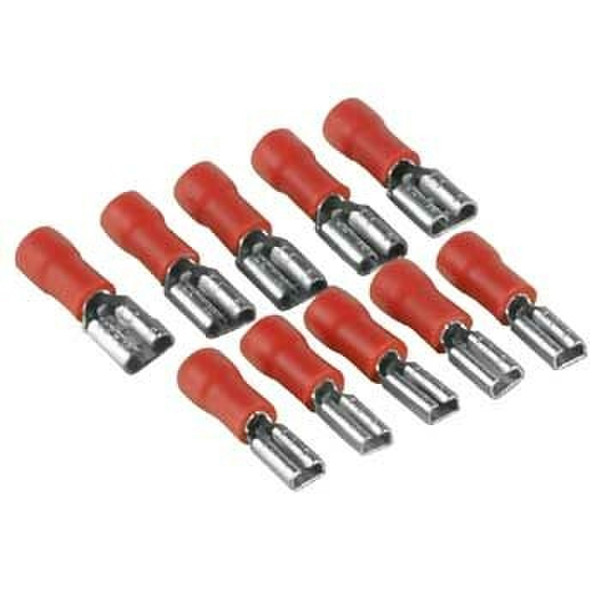 Hama Flat plug capsule set Red,Silver wire connector
