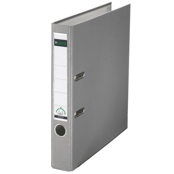 Leitz 180° Plastic Lever Arch File Grey folder