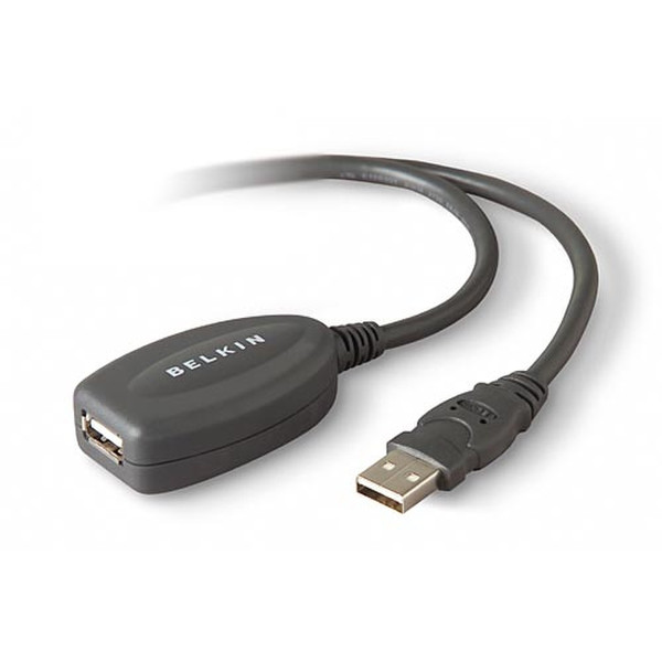 Belkin Active Extension Cable 5м USB A USB A Черный кабель USB