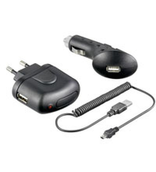 Wentronic TRA KIT mini-USB 1000mA 3in1 Schwarz Netzteil & Spannungsumwandler