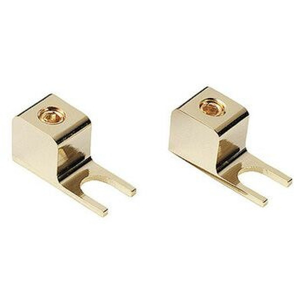 Hama Solid Connecting Terminal Gold 2pc(s) cable clamp