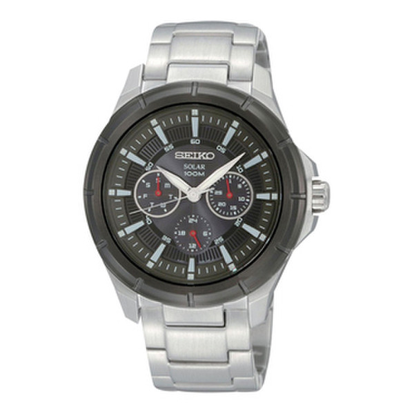 Seiko Instruments SNE071P1 Wristwatch Male Quartz (solar) Black,Stainless steel