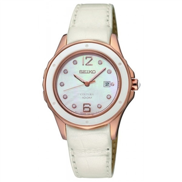 Seiko Instruments SXDE82P1 Wristwatch Female Quartz Gold,White