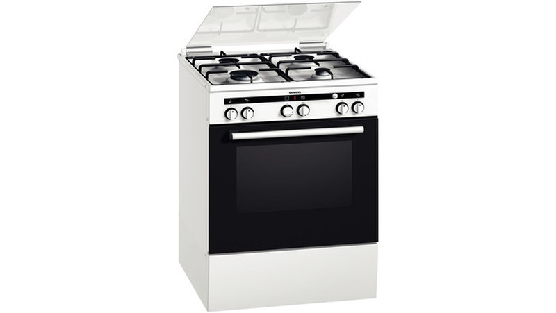 Siemens HR523213T Freestanding Gas hob A-20% White cooker