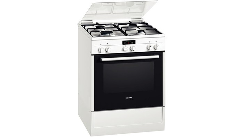 Siemens HR595213T Freestanding Gas hob A-20% White cooker