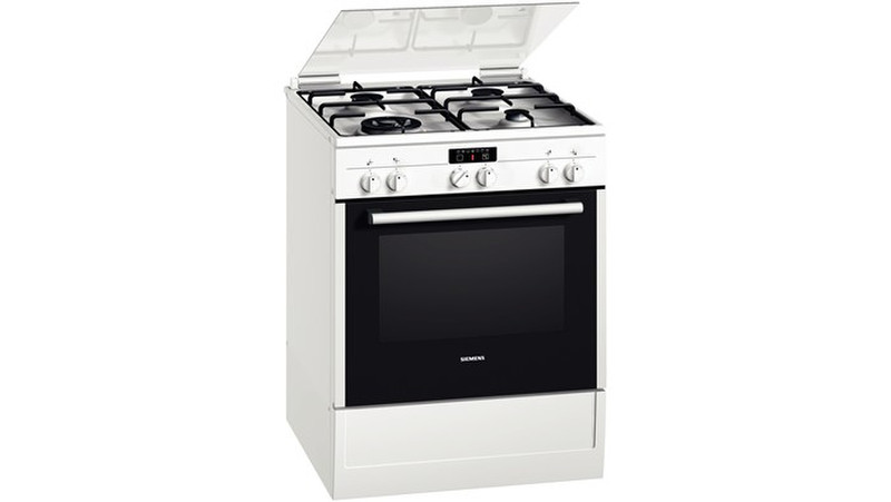 Siemens HR62W213T Freestanding Gas hob A-10% White cooker