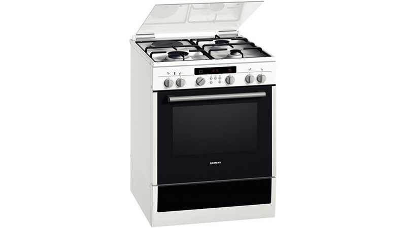 Siemens HR64D233T Freestanding Gas hob A-10% White cooker