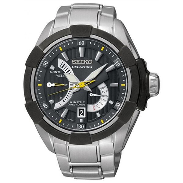 Seiko Instruments SRH015P1 Wristwatch Male Quartz Black,Stainless steel