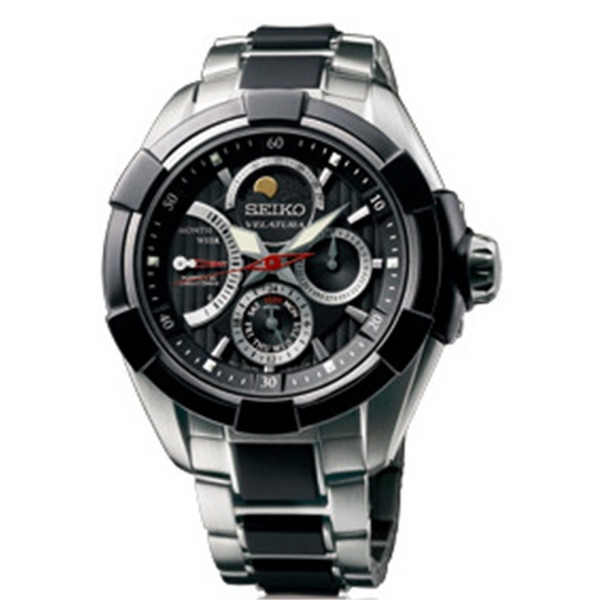 Seiko Instruments SRX009P1 Wristwatch Male Quartz Black,Stainless steel
