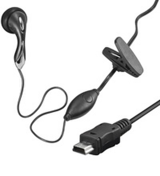Wentronic PHF M f/ MOT V3/K1/L7/Z3 (mini-USB) Monaural Wired Black mobile headset
