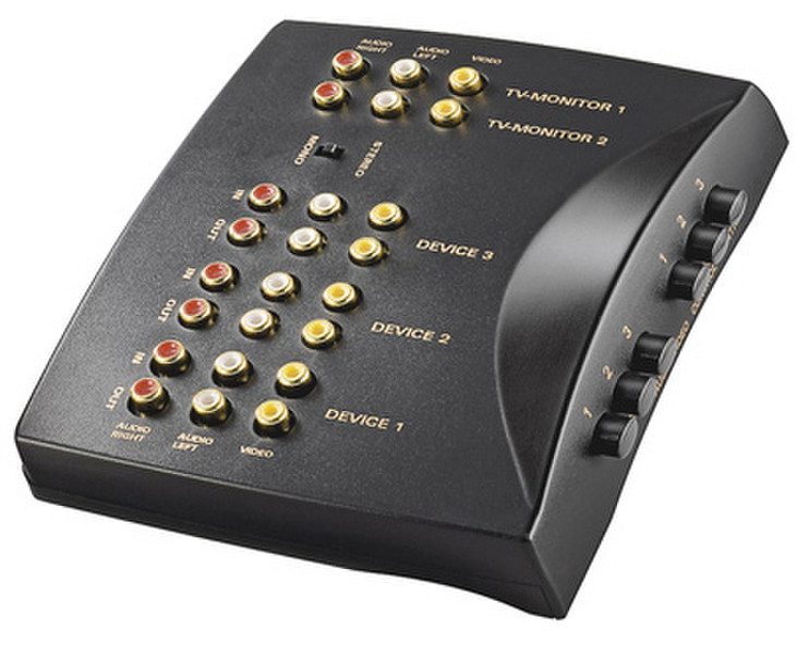 Wentronic AVS 10 Cinch Audio/Video Umschaltbox