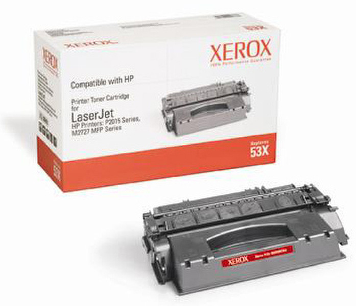 Xerox Black toner cartridge. Equivalent to HP Q7553X