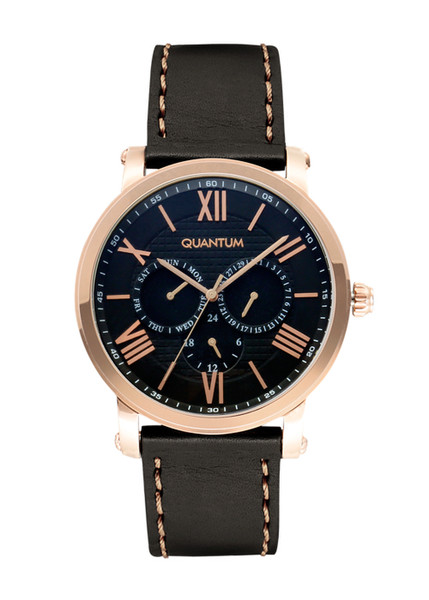 Quantum ADG360.65 Armbanduhr Männlich Quarz Gold Uhr