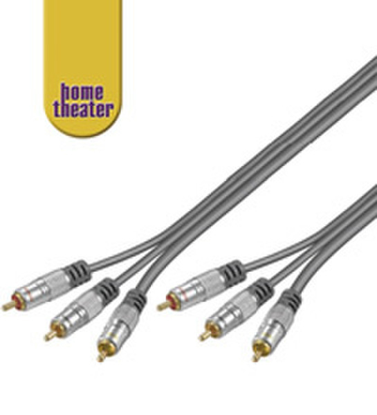 Wentronic HT 50-150 1,5m 1.5м 3 x RCA 3 x RCA компонентный (YPbPr) видео кабель
