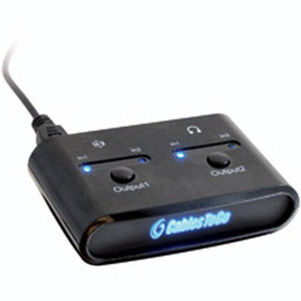 C2G Audio Crossplay Black network splitter