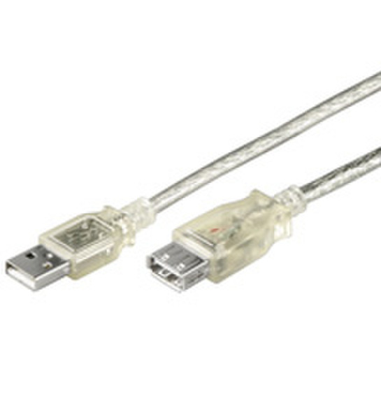 Wentronic USB Verl AA 300 HiSpeed 2.0, 3m 3m USB A USB A Transparent USB Kabel
