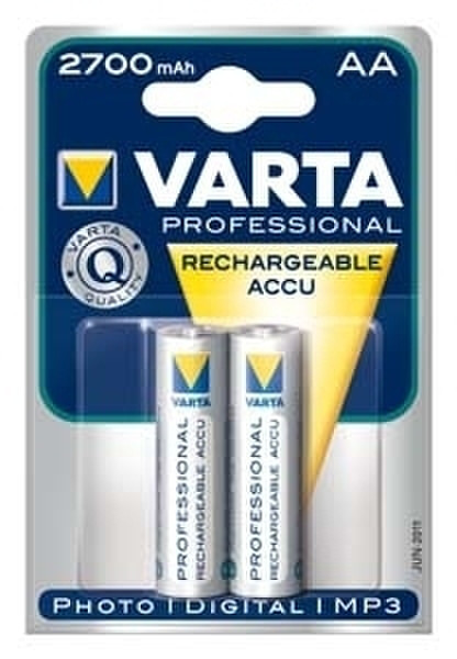 Varta Professional Accu - 2 pack Nickel-Metallhydrid (NiMH) 2700mAh 1.2V Wiederaufladbare Batterie