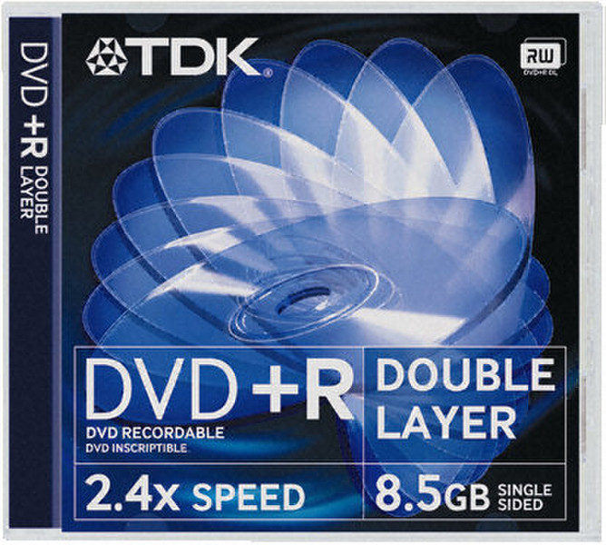 TDK DVD+R DL 8.5GB 8x 10pcs 8.5GB DVD+R 10pc(s)